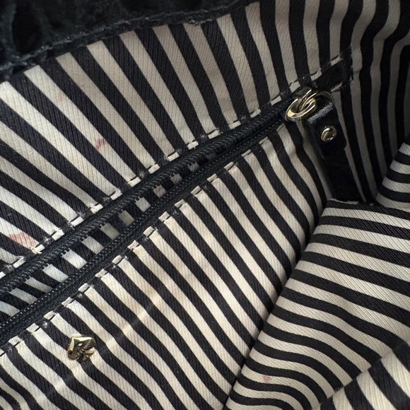 Kate Spade Black Crocodile-Embossed Satchel - Picture 6 of 9